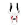 housse de selle bagster SUZUKI GSXR750 2009-2010 BLANC/NOIR/GRIS/LETTRES ROUGES 0