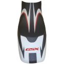 housse de selle bagster SUZUKI GSX650F 2008 NOIR/NOIR MAT/GRIS/LETTRES ROUGES