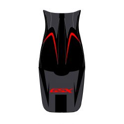 housse de selle bagster SUZUKI GSX650F 2008 NOIR/NOIR MAT/LETTRES ROUGES