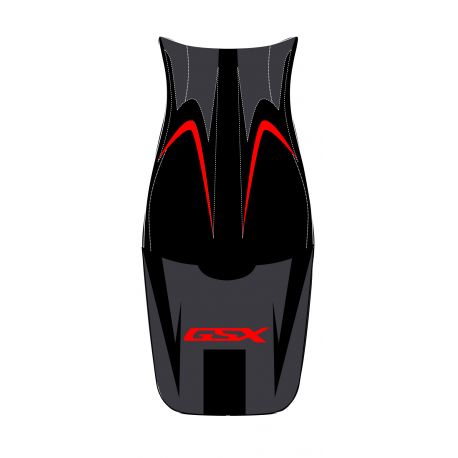 housse de selle bagster SUZUKI GSX650F 2008 NOIR/NOIR MAT/LETTRES ROUGES