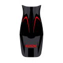 housse de selle bagster SUZUKI GSX650F 2008 NOIR/NOIR MAT/LETTRES ROUGES