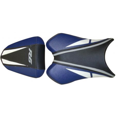 housse de selle bagster YAMAHA YZF-R6 2009-2010 BALTIQUE/BLANC/NOIR/LETTRES GRISES