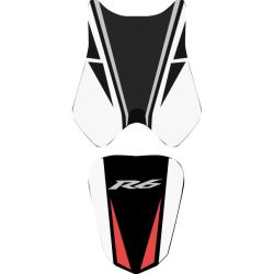 housse de selle bagster YAMAHA YZF-R6 2010-2011 NOIR/BLANC/ROUGE/LETTRES BLANCHES