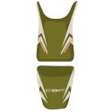 housse de selle bagster HONDA CBF600N 2010-2011 OLIVE/ACIER/ROUGE