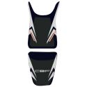 housse de selle bagster HONDA CBF600N 2010-2011 NOIR/ACIER/ROUGE