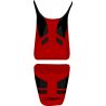 housse de selle bagster HONDA CBF600S 2008-2009 ROUGE FONCE/NOIR/LETTRES NOIRES 0