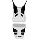 housse de selle bagster HONDA CBF600S 2008-2009 GRIS CLAIR/NOIR/LETTRES NOIRES