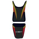 housse de selle bagster HONDA CBF600S 2010-2011 VERT OLIVE/NOIR/LETTRES VERT OLIVE