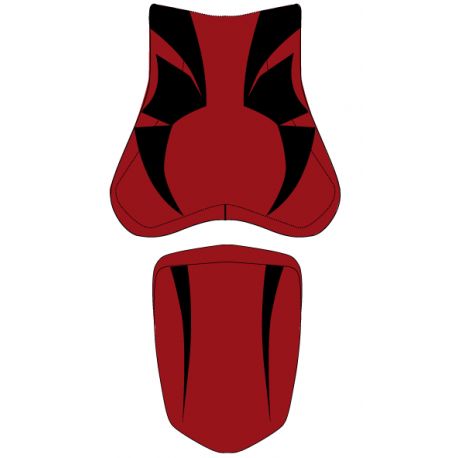 housse de selle bagster HONDA CB1000R 2010-2011 ROUGE FONCE/NOIR