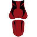 housse de selle bagster HONDA CB1000R 2010-2011 ROUGE FONCE/NOIR