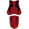 housse de selle bagster HONDA CB1000R 2010-2011 ROUGE FONCE/NOIR 0