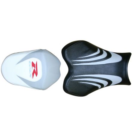 housse de selle bagster SUZUKI GSXR1000 2009-2010 NOIR/BLANC/LETTRES ROUGES ET GRISES