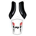 housse de selle bagster YAMAHA YZF-R1 2011 NOIR/BLANC/GRIS CLAIR/ROUGE/LETTRES NOIRES