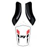 housse de selle bagster YAMAHA YZF-R1 2011 NOIR/BLANC/GRIS CLAIR/ROUGE/LETTRES NOIRES 0