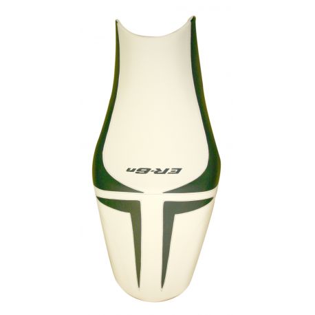 housse de selle bagster KAWASAKI ER6N 2009-2011 BLANC/NOIR/LETTRES NOIRES