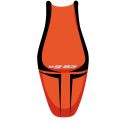 housse de selle bagster KAWASAKI ER6N 2010 ORANGE/NOIR/LETTRES BLANCHES