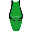 housse de selle bagster KAWASAKI ER6F 2010 VERT NACRE/NOIR/LETTRES NOIRES
