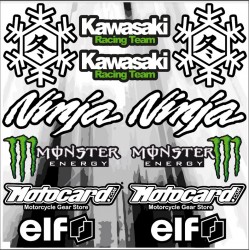 Planche autocollants KAWASAKI WINTER