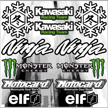 Planche autocollants KAWASAKI WINTER