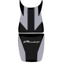 housse de selle bagster SUZUKI 650 BANDIT 2009-2010 ACIER/NOIR/LETTRES BLANCHES
