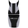 housse de selle bagster SUZUKI 650 BANDIT 2009-2010 ACIER/NOIR/LETTRES BLANCHES 0