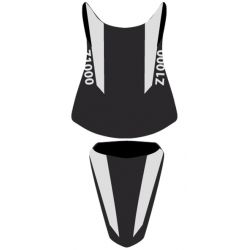 housse de selle bagster KAWASAKI Z1000 2010-2011 NOIR MAT/ARGENT