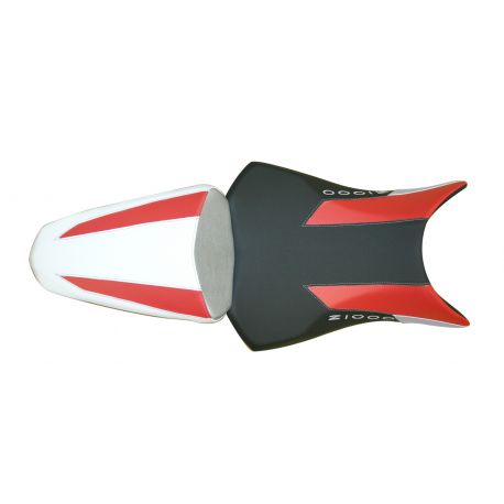 housse de selle bagster KAWASAKI Z1000 2010-2011 NOIR MAT/PERLE/VERMILLON NACRE