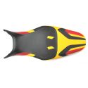 housse de selle bagster HONDA CB650F 2014 NOIR/JAUNE/ROUGE