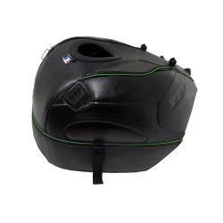 Tapis de reservoir BAGSTER KAWASAKI ZZR 1400 NOIR/DÉCO ESPACE/LISERET VERT NACRÉ 2019-2022