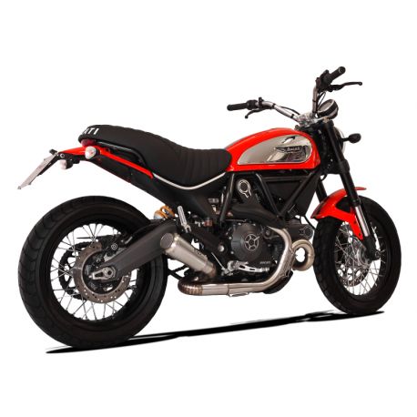 Echappement HP CORSE GP07 DUCATI 800 SCRAMBLER 2015-2017 avec serpentin et grille MOTO GP