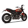 Echappement HP CORSE GP07 DUCATI 800 SCRAMBLER 2015-2017 avec serpentin et grille MOTO GP 3