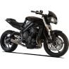 Echappement HP CORSE GP07 TRIUMPH 765 STREET TRIPLE 2017-2019 avec grille look moto GP 2