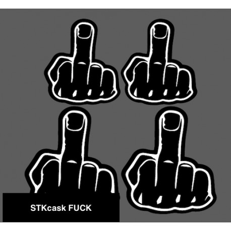 Reflechissant casque moto FUCK