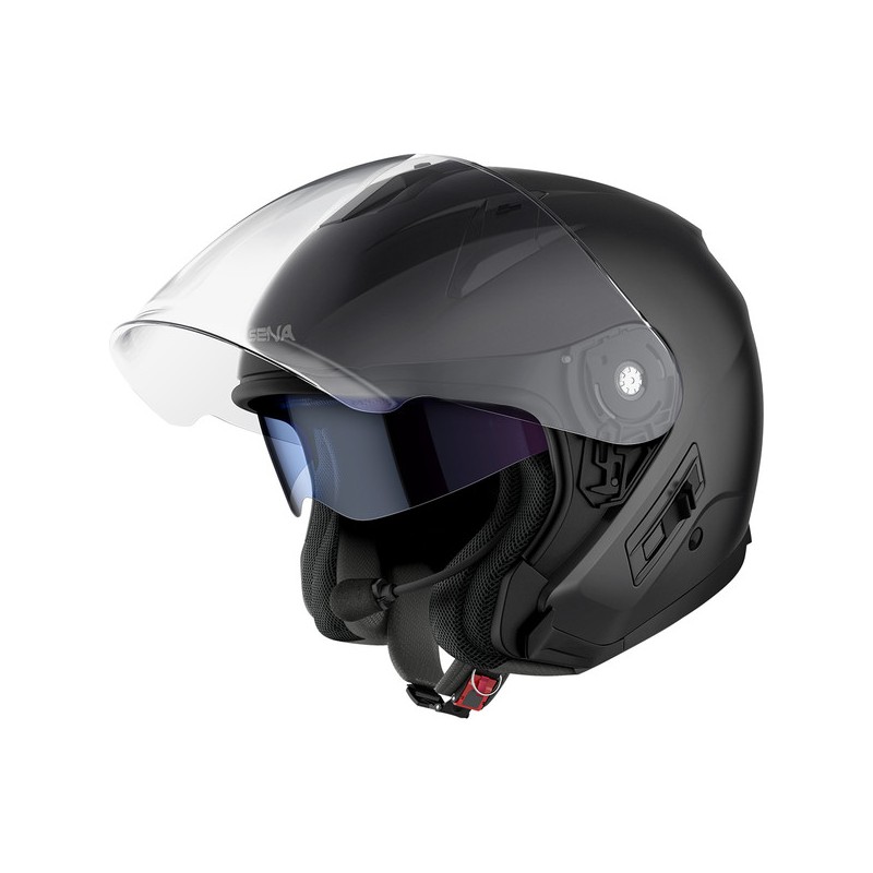 Casque de moto Origin Jet avec modèle INTERCOM Bluetooth intégré Tornado  Matt Black Vente en Ligne 