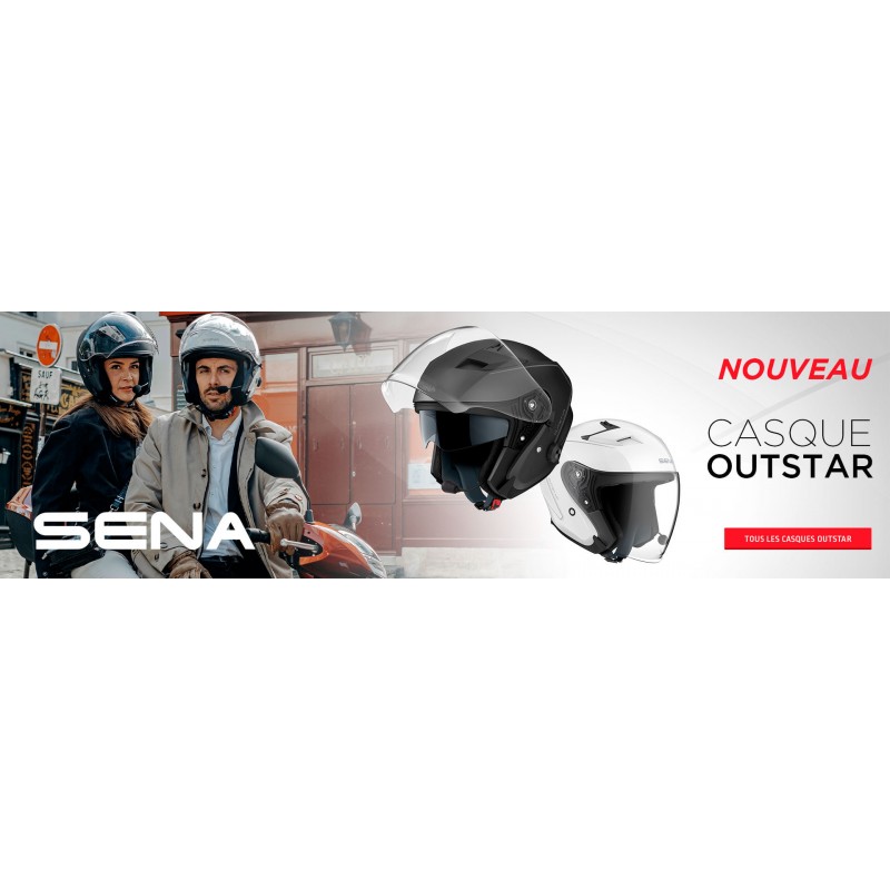 SENA Casque Jet OUTSTAR avec intercom intégré