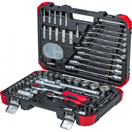 Jeu de 92 clés à douilles Métrique Carolus