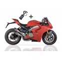 Demie ligne d'Echappement Qd Exhaust TWIN GUNSHOT DUCATI PANIGALE V4 2018-2020