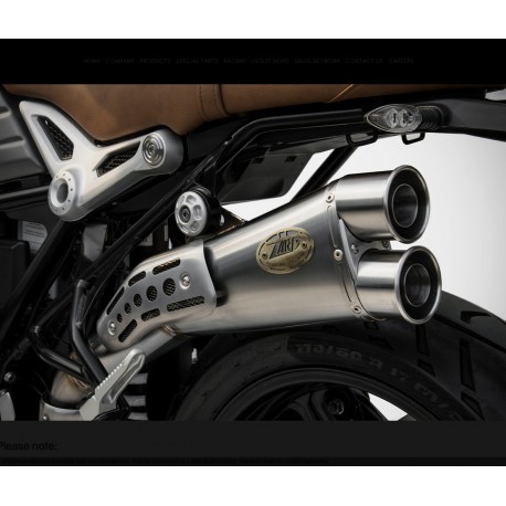 Echappement Zard haut double sortie pour BMW NINE T 1200 Scrambler