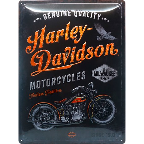Plaque métal decorative timeless HARLEY DAVIDSON
