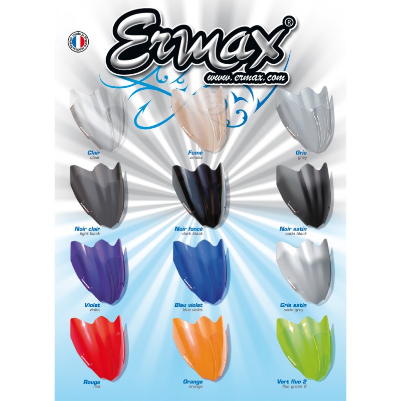 Pare-soleil Haute Protection Pour Honda Transalp 600 (1986-1993) – Hauteur 52 Cm (+18 Cm), Transparent, Fabrication Ermax, Montage Facile