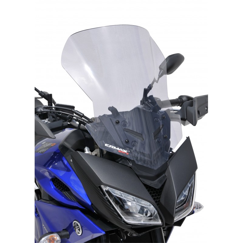 Double Bulle Pare-Brise Pare-Brise pour 2015-2017 Yamaha MT-09 TRACER FJ09 Noir 