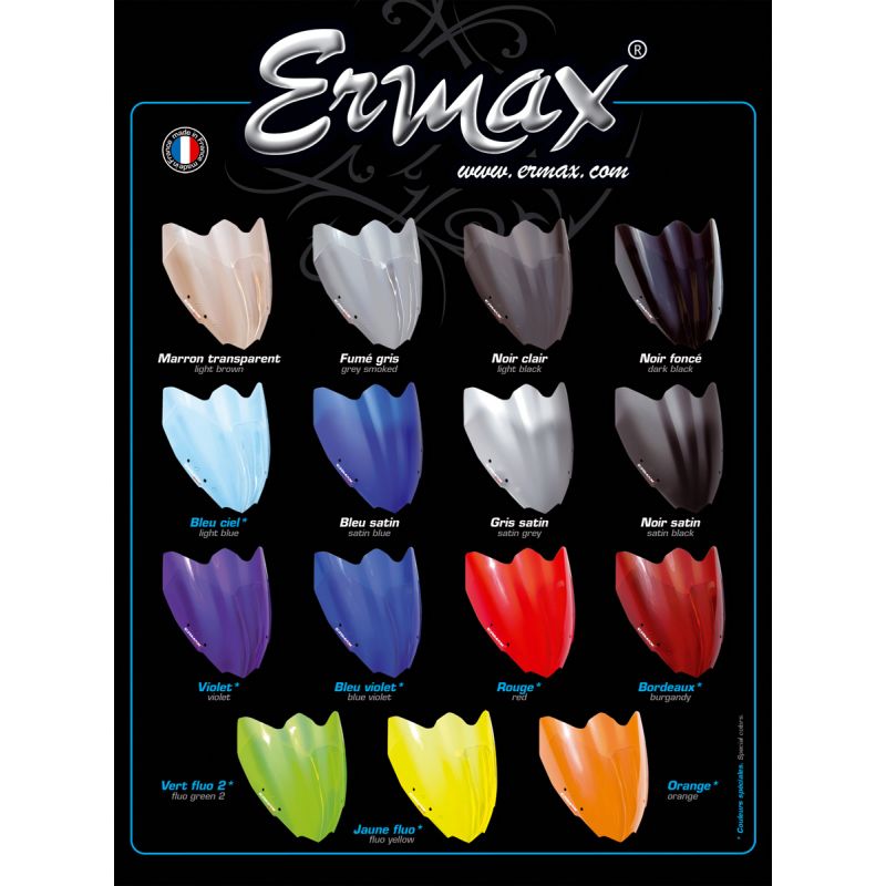 ERMAX BULLE ORIGINE OU HAUTE PROTECTION SUZUKI 600 BANDIT bulle haute  protection ermax SUZUKI GSF 600 BANDIT S