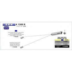 Raccord d'Echappement ARROW pour collecteur d'origine BMW K1300R K1300S 2009-2016