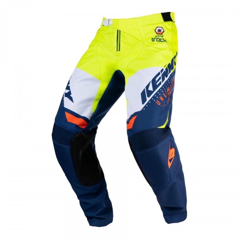 Tenue cross Enfant Kenny Track Focus Bleu Jaune - Distriride