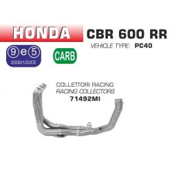 Collecteur d'Echappement racing ARROW HONDA CBR600RR 2013-2016