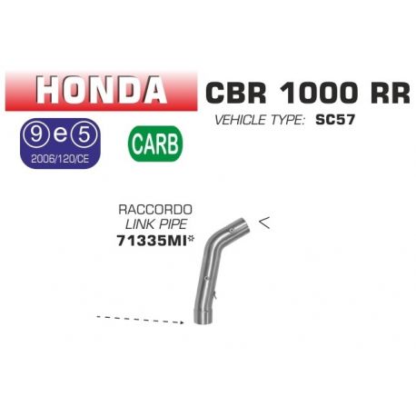 Raccord d'Echappement ARROW HONDA CBR1000RR 2004-2007