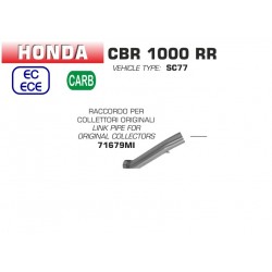 Raccord d'Echappement ARROW pour collecteur d'origine CBR1000RR 2017-2019