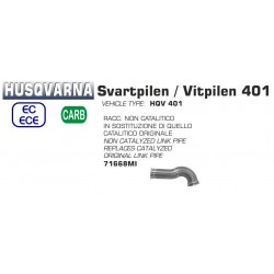 Raccord d'Echappement décatalysé ARROW HUSQVARNA 401 SVARTPILEN / VITPILEN KTM 125 DUKE RC 125 390 DUKE RC 390