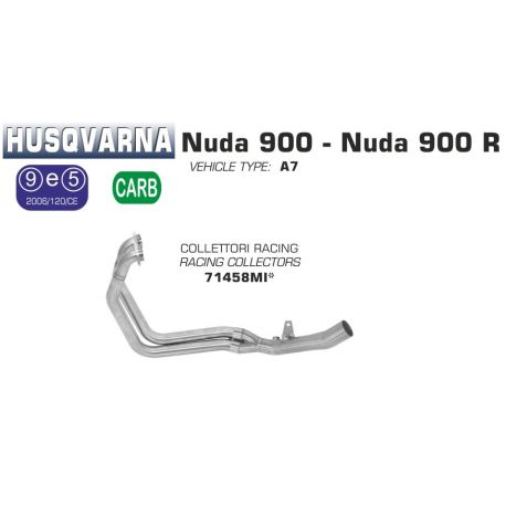 Collecteur d'Echappement racing ARROW HUSQVARNA 900 NUDA 2012-2013