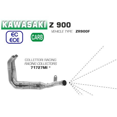 Collecteur d'Echappement racing ARROW KAWASAKI Z900 2020